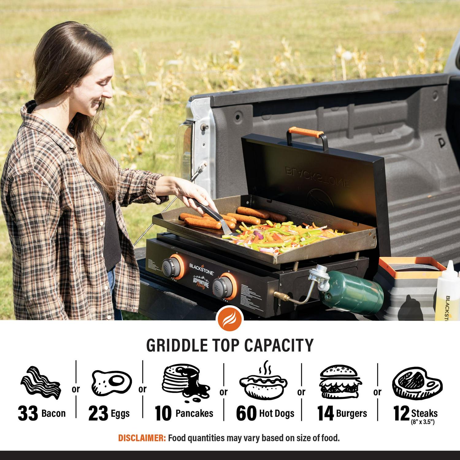 Blackstone Adventure Ready 22  Propane Griddle Gift Bundle in Black  Crowdfused