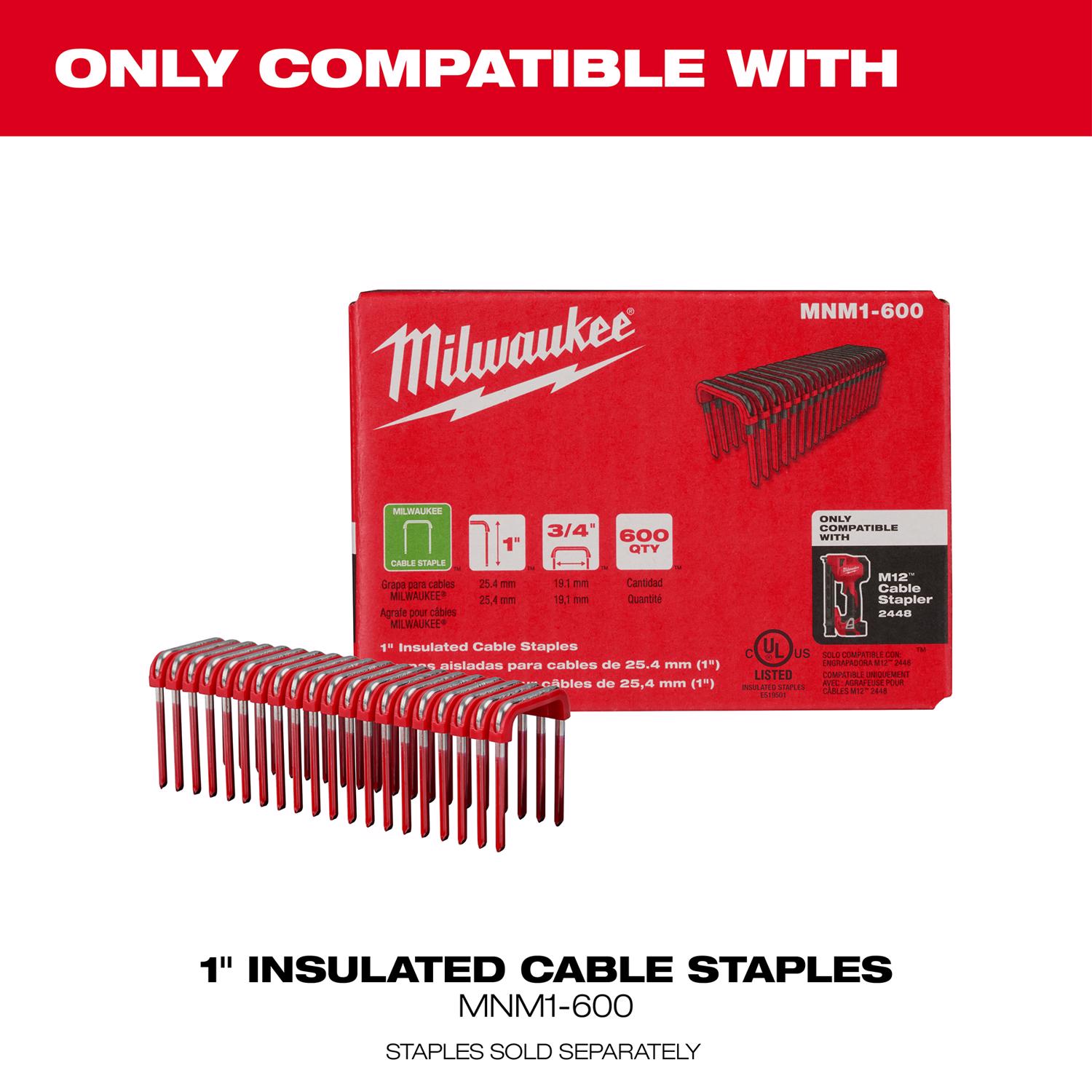 MW M12 14 Ga. 3/4 in. Stapler Kit