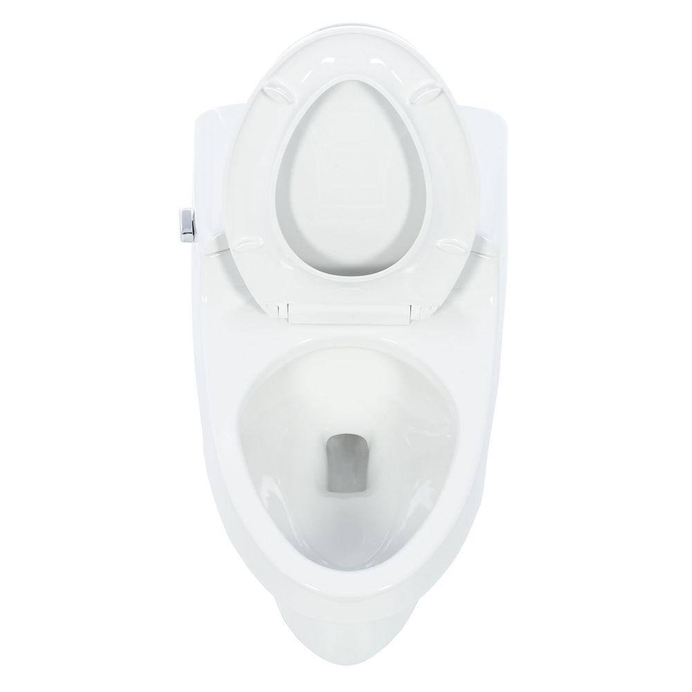 KOHLER San Raphael Comfort Height 1-Piece 1 GPF Single Flush Elongated Toilet in White Seat Included K-3597-0