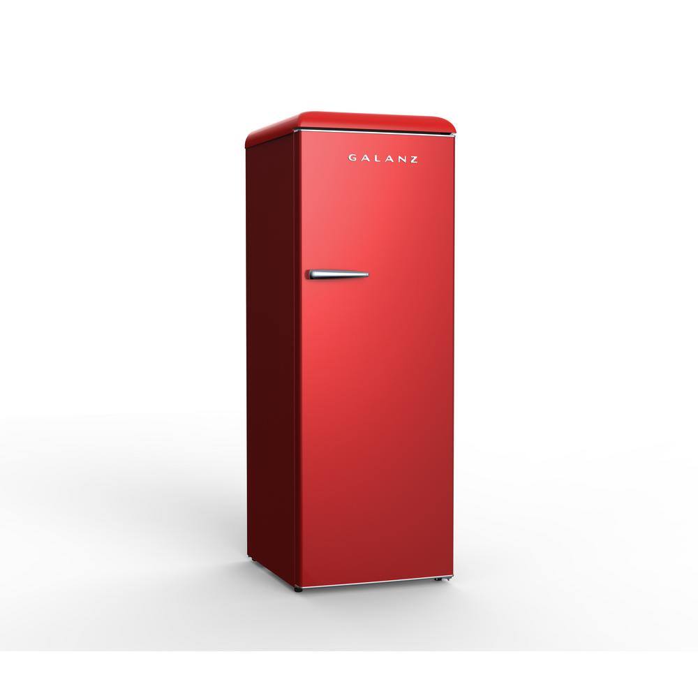 Galanz 11 cu. ft. Frost Free Convertible Upright Freezer or Fridge in Hot Rod Red with Electronic Temperature Control GLF11URDG16