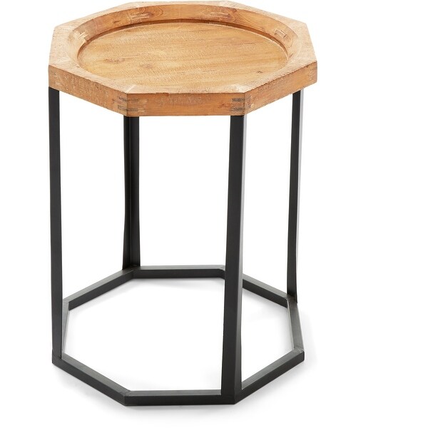 Finch Grayson Side Table， Light Beige