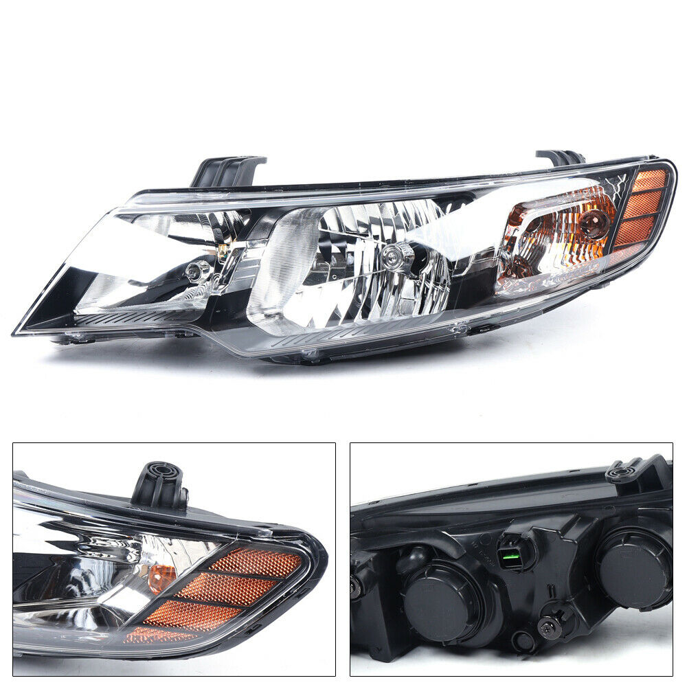 Black Front Left Side Headlight Clear Len Fit For Kia Forte Koup/Forte 2010-2013 Left Side Front Headlight Clear Lens For 2010-2013 Kia Forte/Forte Koup Diver Side Left Halogen Headlight Lamp