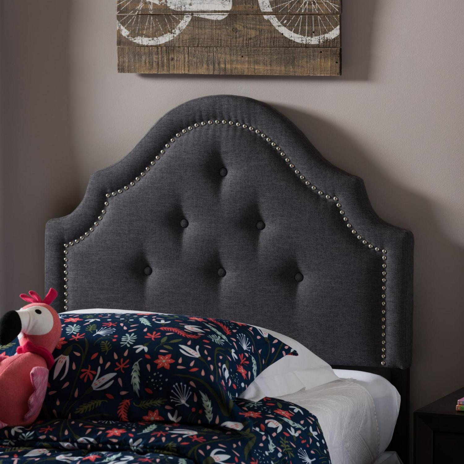 Baxton Studio Cora Fabric Upholstered Headboard  Crowdfused