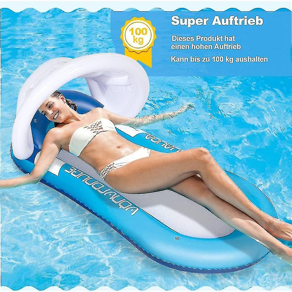 Inflatable Floating Ock， Comfortable Pool Lounr Float， Swimming Pool Inflatable Rafts Floating Bed Sofa Loun Ch Der， Swimmi