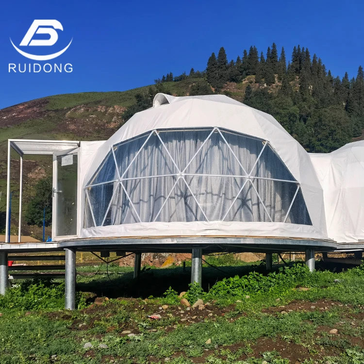 Factory made Camping Glamping Dome Tent Hotel Design House UV Resistance Waterproof Outdoor Style