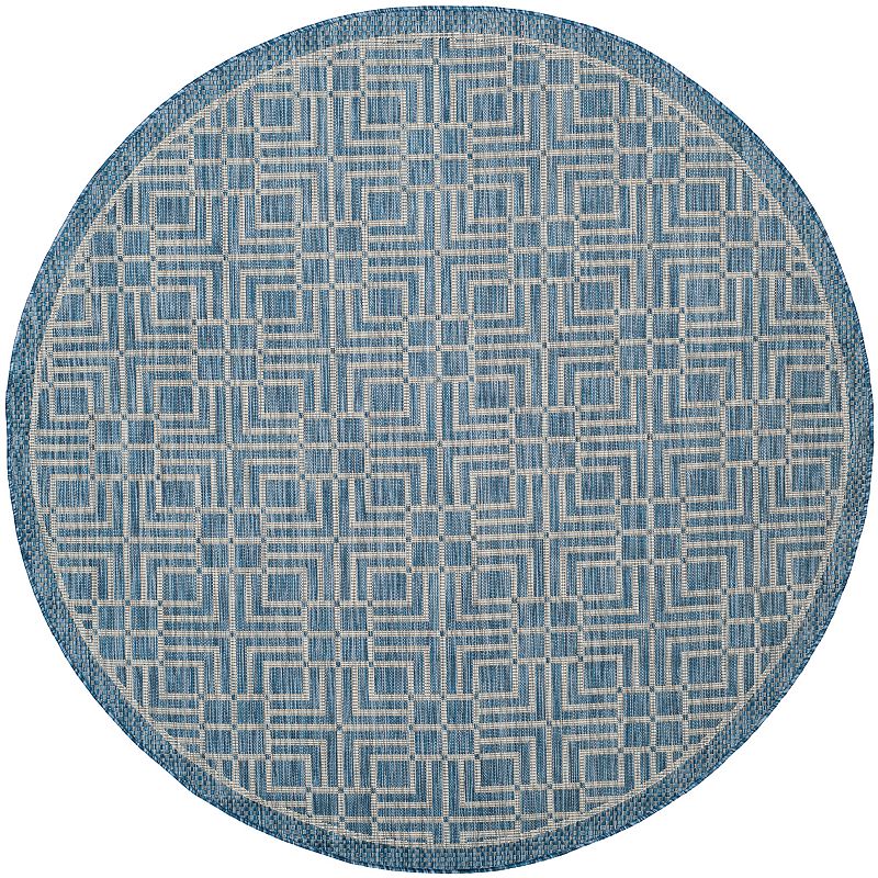 Safavieh Courtyard Labyrinth Lattice Indoor Outdoor Rug