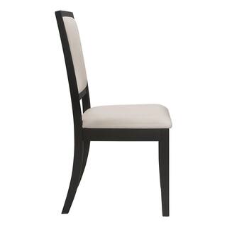 Coaster Home Furnishings Louise Cream and Black Upholstered Side Chairs (Set of 2) 101562