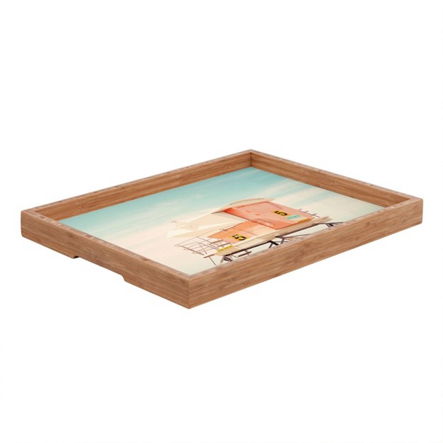 Bree Madden Beach Tower 5 Rectangle Tray Blue Deny Designs