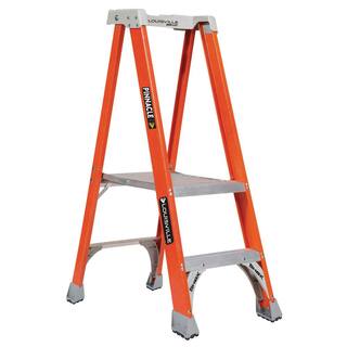 Louisville Ladder 2 ft. Fiberglass Pinnacle Platform Ladder with 300 lbs. Load Capacity Type IA Duty Rating FXP1702