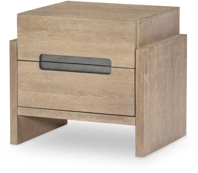 District Weathered Oak Nightstand