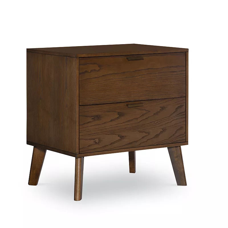 Linon Reid Two Drawer Nightstand