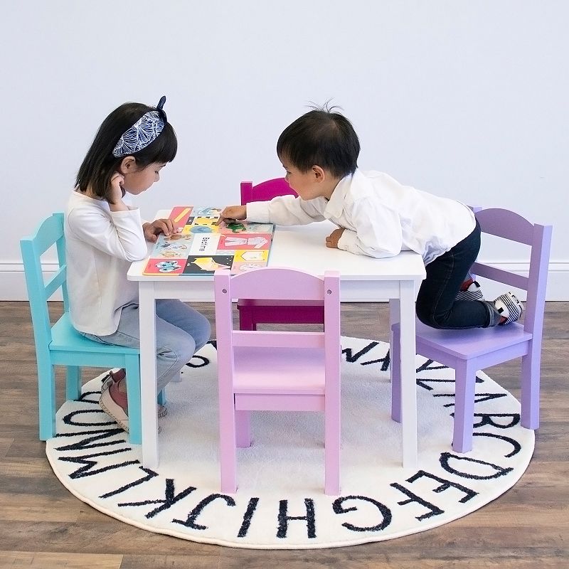 Humble Crew Wood Kids Table and 4 Chairs