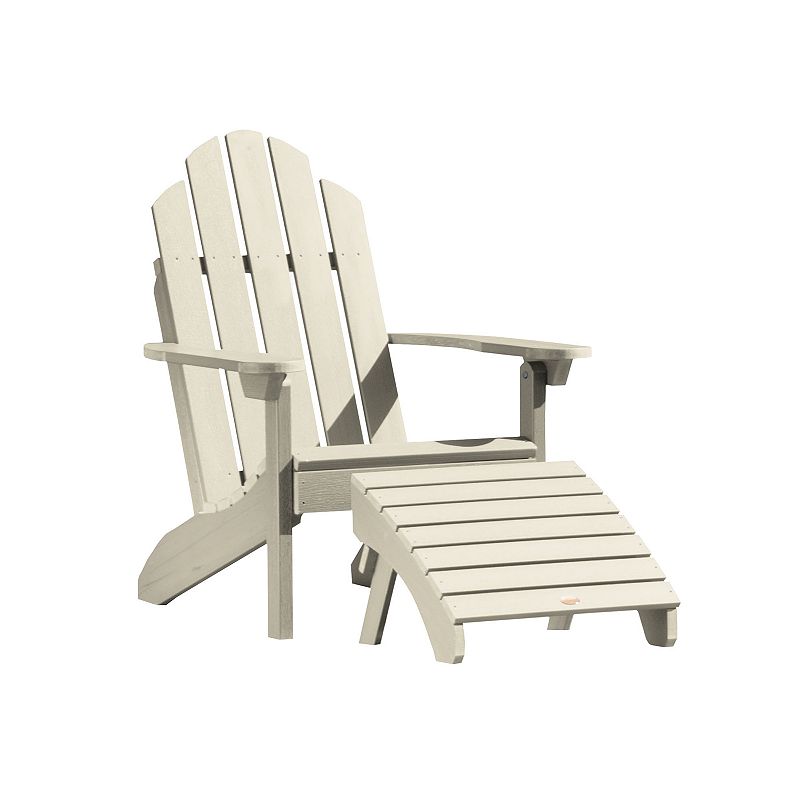 highwood Classic Westport Adirondack Chair with Ottoman