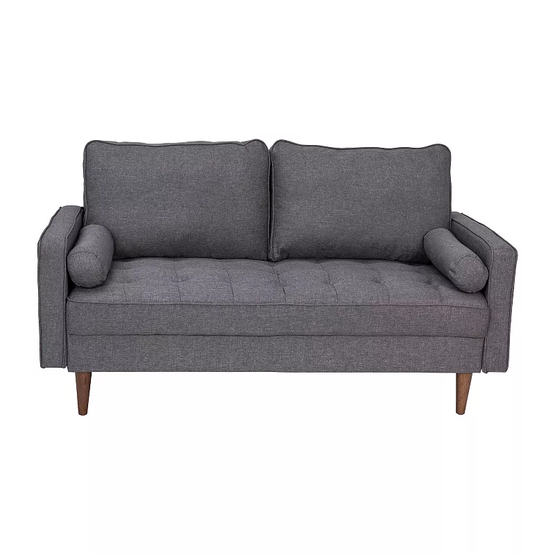 Flash Furniture Hudson Mid-Century Modern Loveseat Sofa