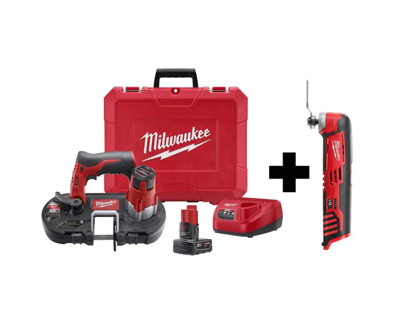 Milwaukee 2429-21XC-2426-20 M12 12-Volt Lithium-Ion Cordless Sub-Compact Band Saw Kit W/ M12 Multi-Tool