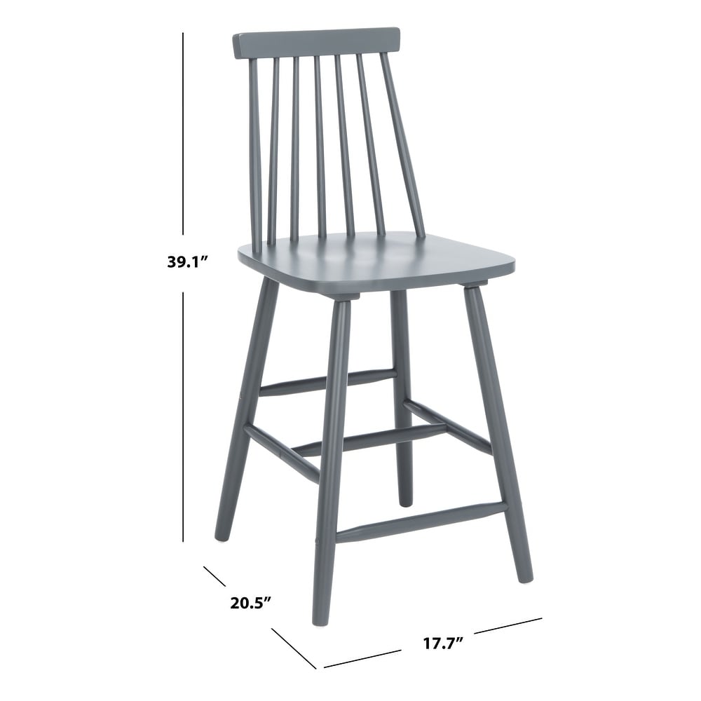 SAFAVIEH Beaufort 24 inch Spindle Farmhouse Counter Stool (Set of 2)   17.7\