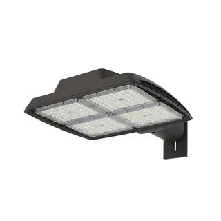 Commercial Electric 400W Equivalent Integrated LED Commercial Bronze Dusk to Dawn Area Light 21000 Lumens 4000K GRD150-PC-4K-BZ