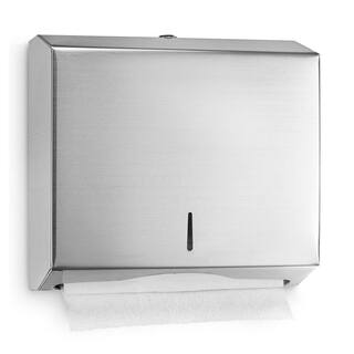 Alpine Industries Commercial Multi-FoldC-Fold Paper Towel Dispenser in. Stainless Steel (2-Pack ) 481-2PK