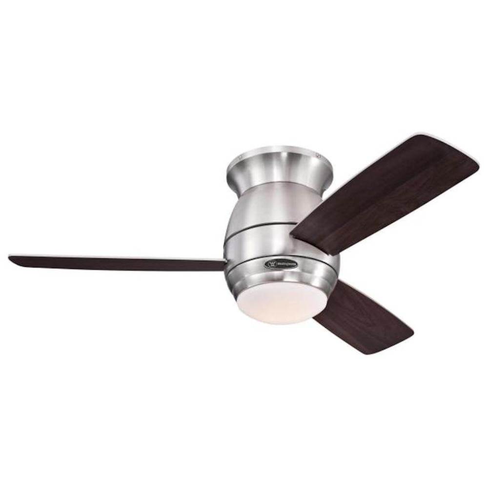 Westinghouse 44 Halley Brushed Nickel LED Indoor Ceiling Fan ;