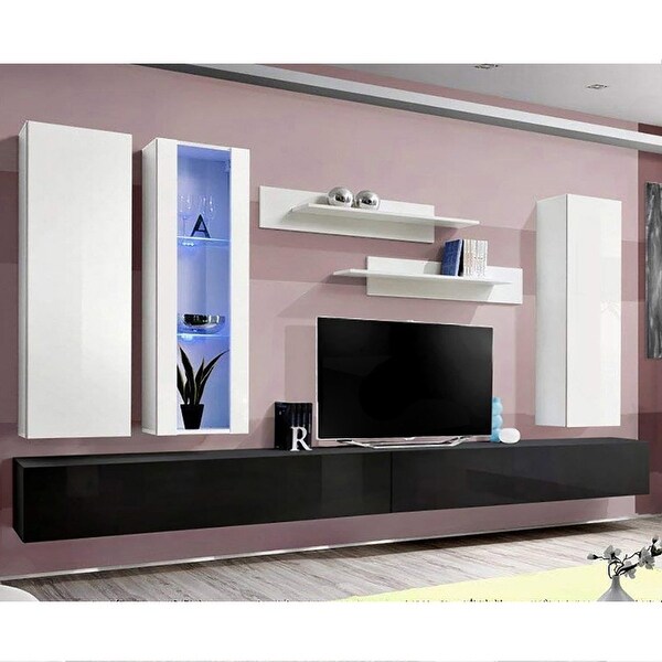 Fly EF4 30TV Wall Mounted Floating Modern Entertainment Center