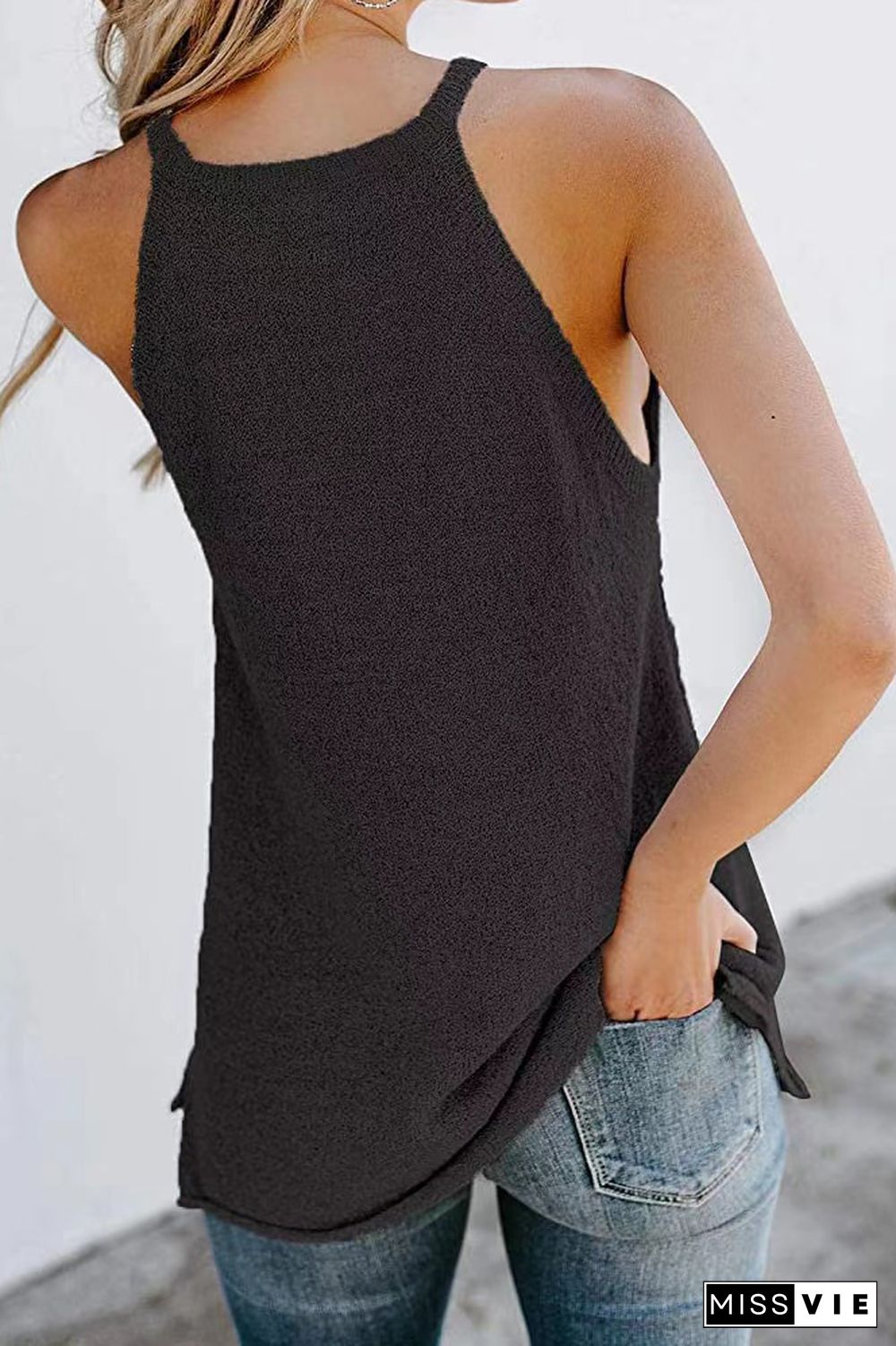 Plain Knit Tank Top