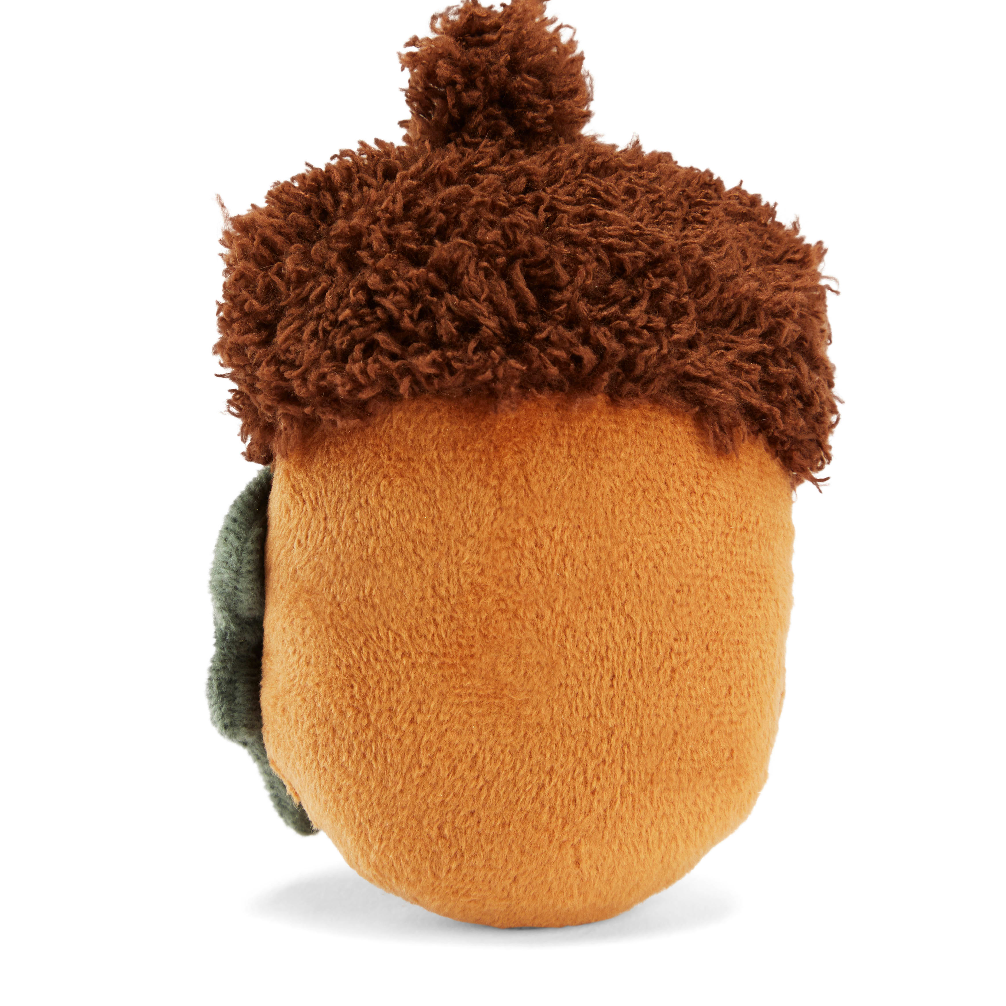 MORE AND MERRIER Plush Acorn Dog Toy， X-Small