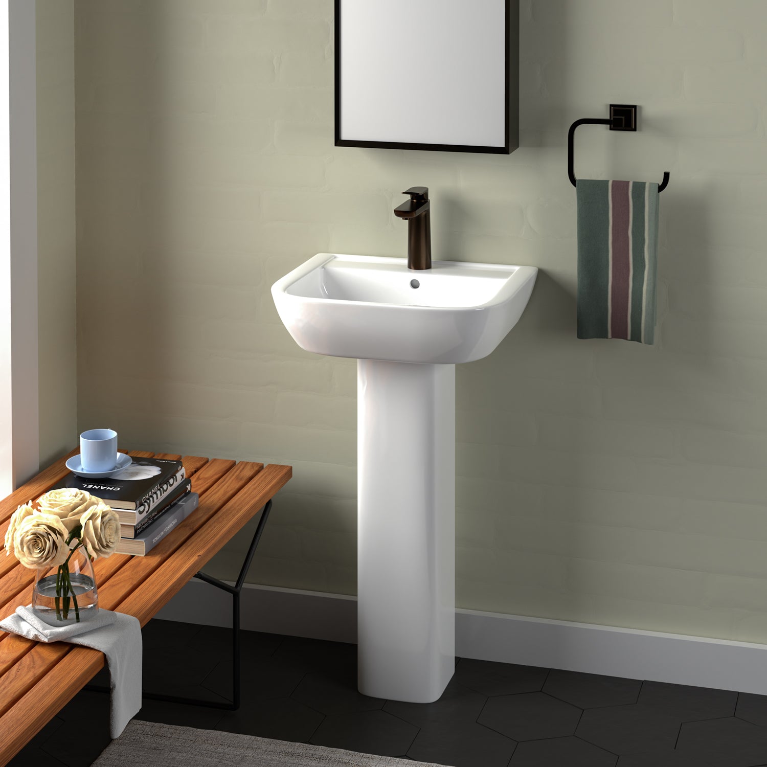 Caroline 450 Pedestal Lavatory