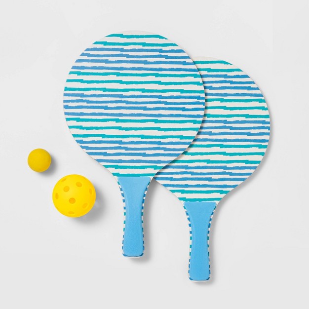 Blue Stripes Paddle Ball