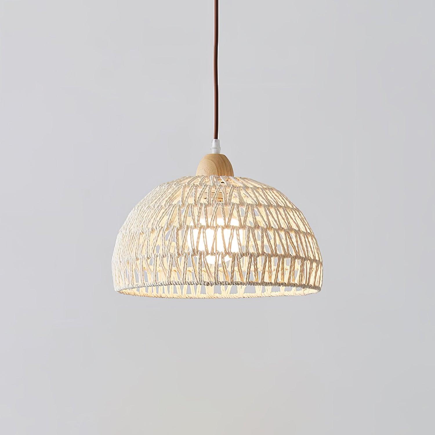 Rattan Arch Pendant Lamp