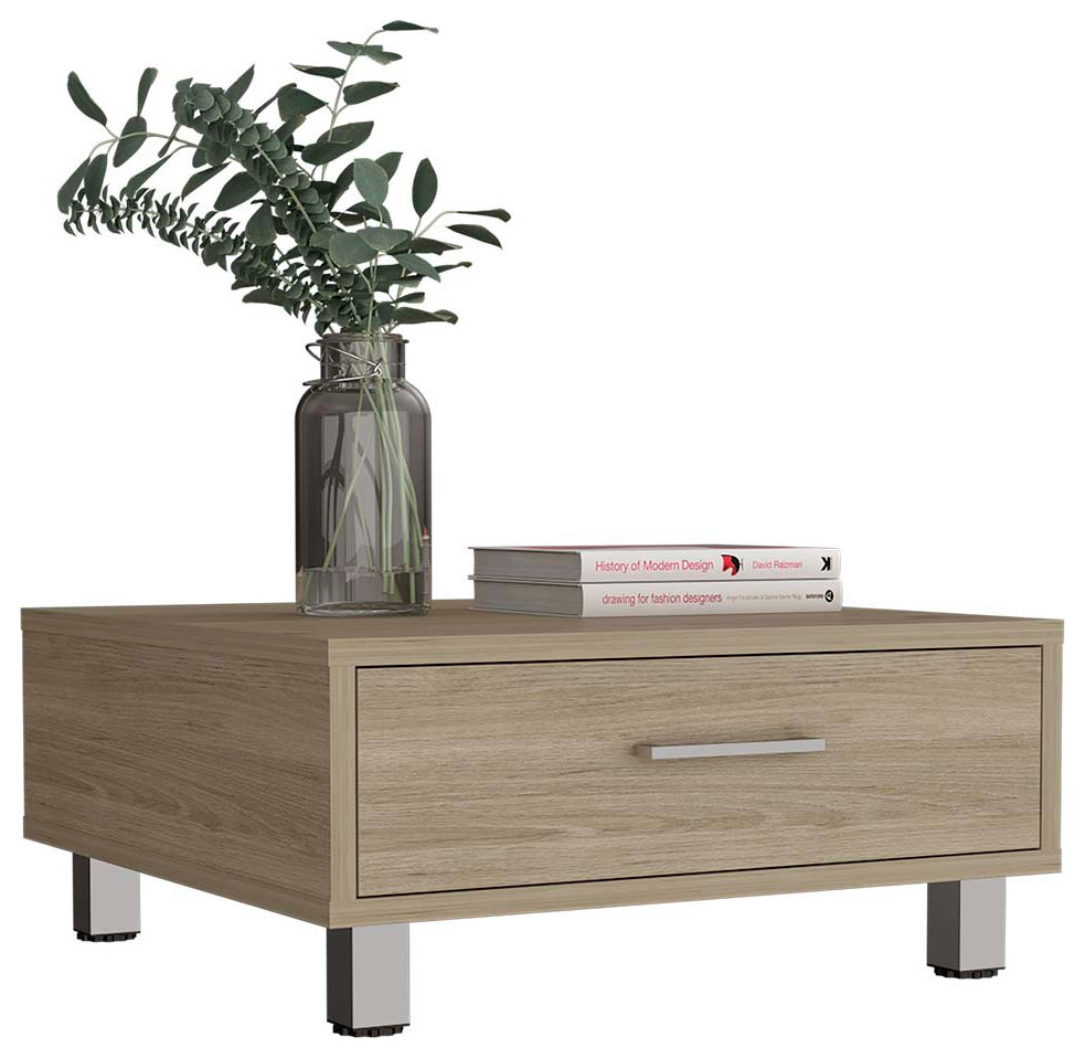 DEPOT E SHOP Staten Coffee Table  Light Pine   Contemporary   Coffee Tables   by DEPOT ESHOP LLC  Houzz