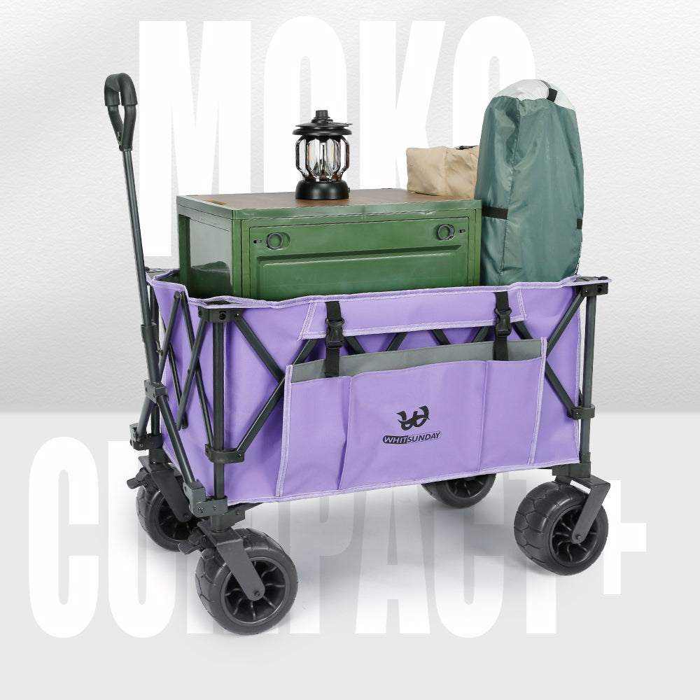 Whitsunday Moko Compact Plus Folding Wagon Cart with Fat Wheels