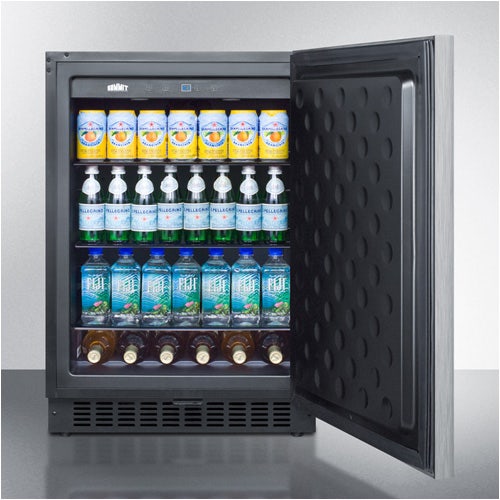 Summit Appliance FF64BXCSSHH Frost-Free All-Refrigerator For Built-In Or Freestanding Use，