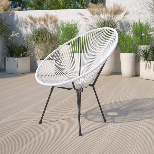 Rattan/ Bungee Papasan Lounge Chair