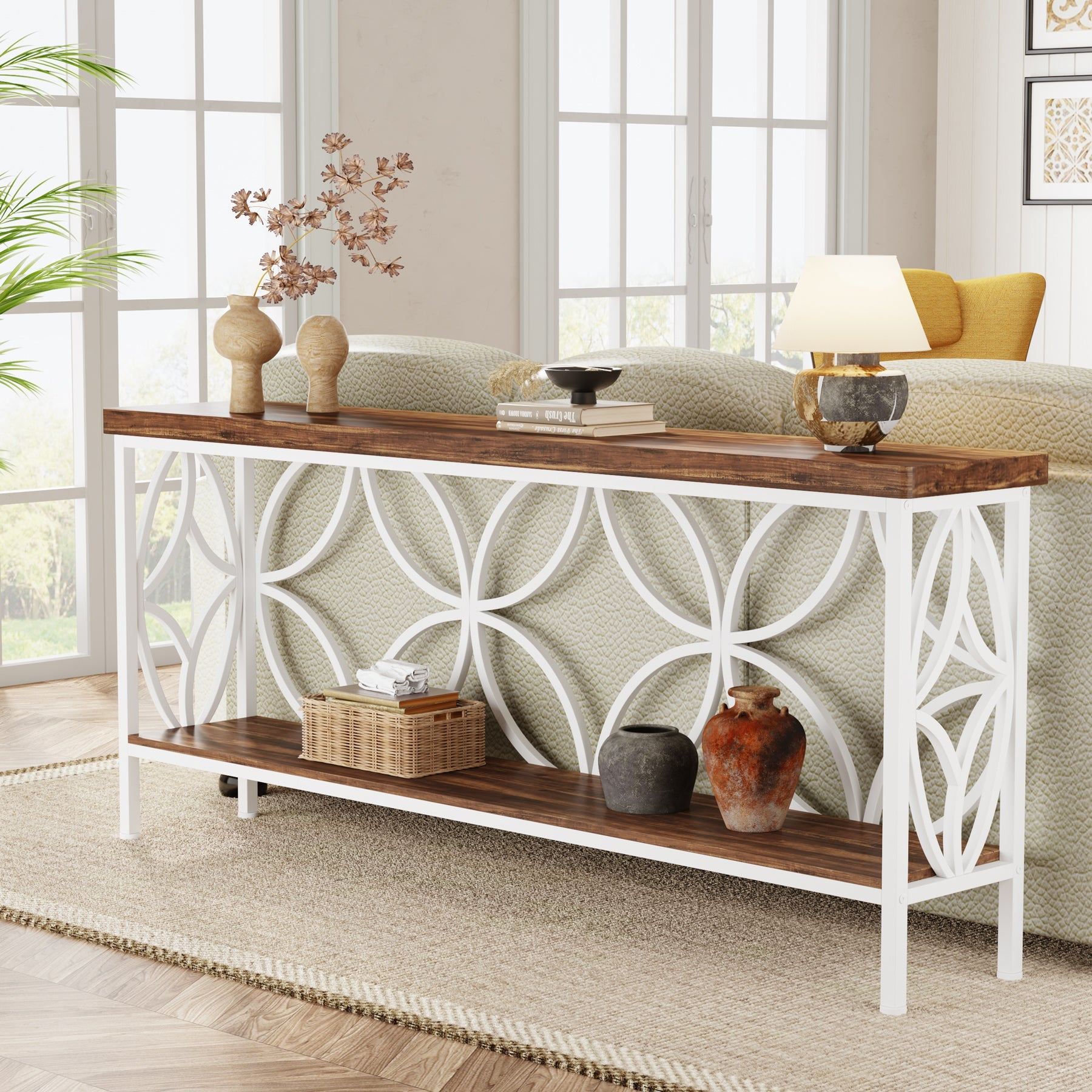 2-Tier Console Table, 70.9