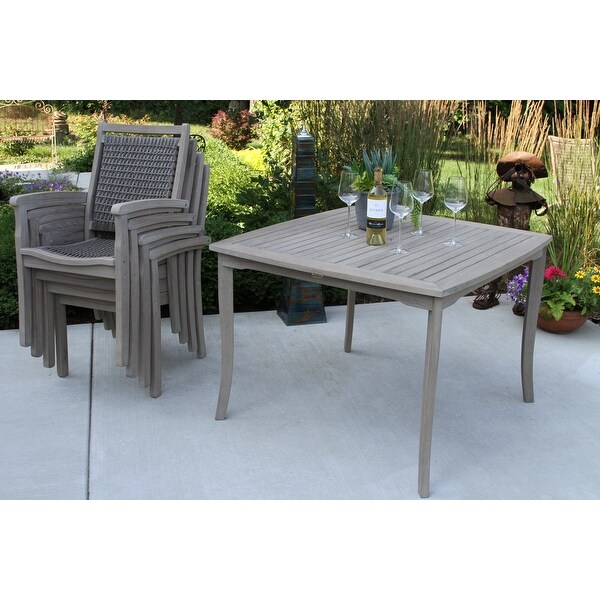 Contessa Grey Wash Eucalyptus Square Dining Table