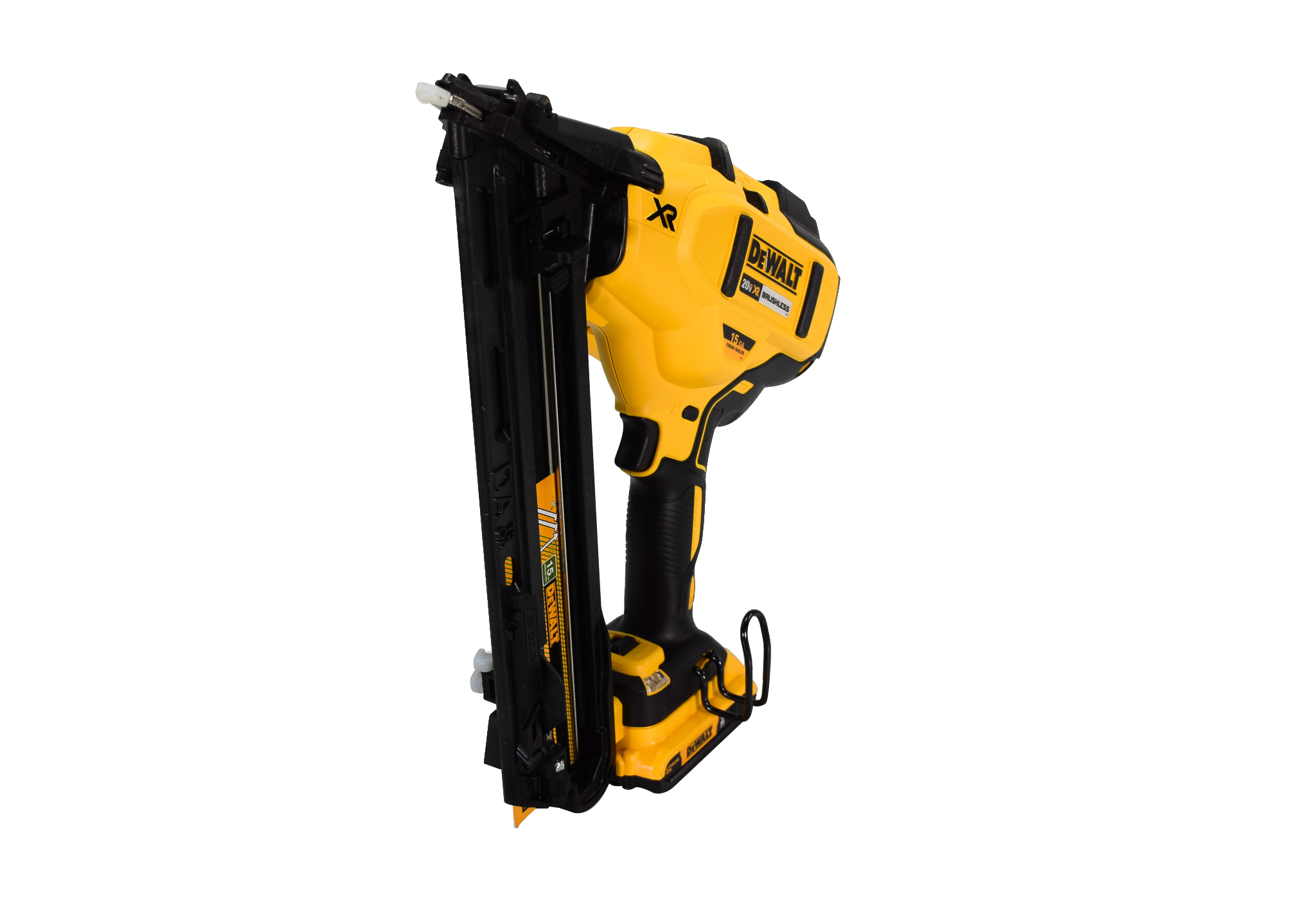 DW DCN650D1 20V Cordless 15 Gauge Finish Nailer w/ Battery， Charger and Bag