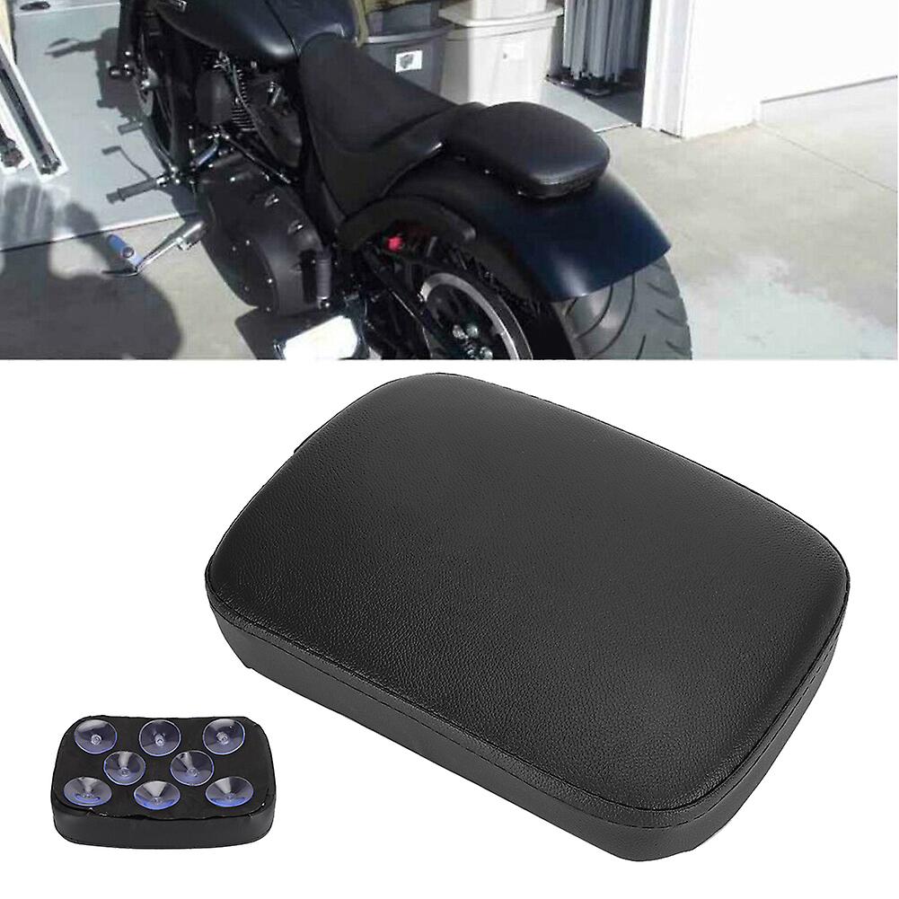 Artificial Leather Motorcycle Passenger Pad 8 Suction Cups Universal Riding Rear Seat Cushion