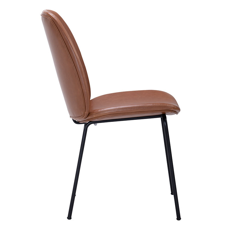 ADELIA Dining Chair - Tan & Black