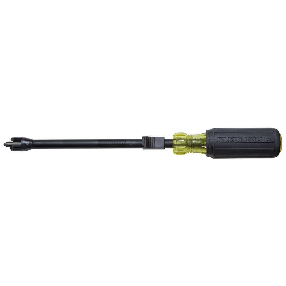 Klein Tools #2 Phillips Head Screwholding Screwdriver with 6-78 in. Round Shank - Cushion Grip Handle 32216