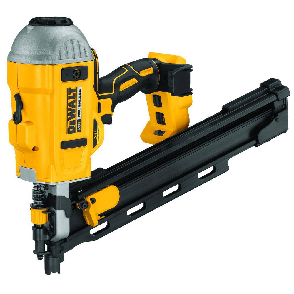 DW 20V MAX XR Lithium-Ion 21-Degree Cordless Framing Nailer with 5.0Ah Battery Pack and Charger DCN21PLBW205CK