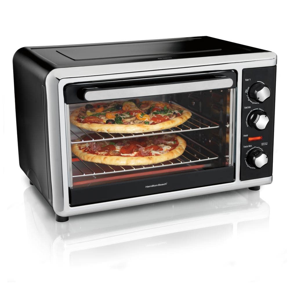 Hamilton Beach Black Countertop Oven with Convection and Rotisserie 31105D