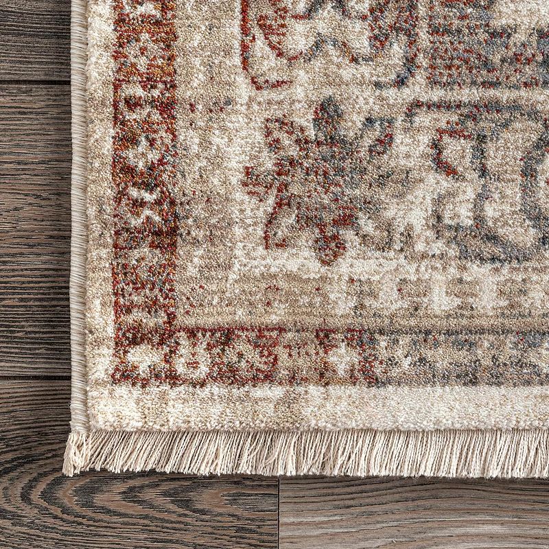 nuLOOM Carolina Fading Tribal Medallion Fringe Area Rug