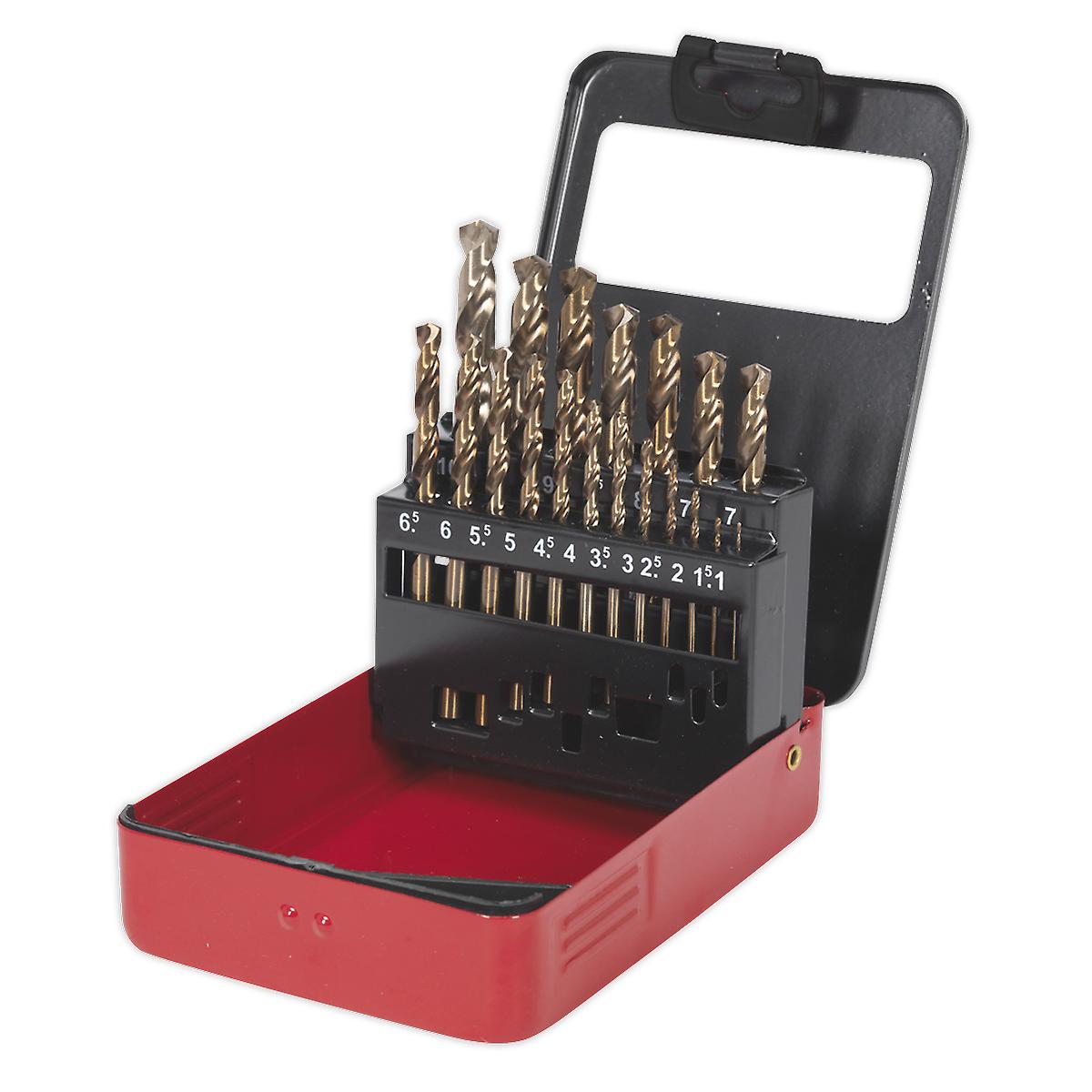 Sealey Ak4701 Cobalt Drill Bit Set 19Pc Metric