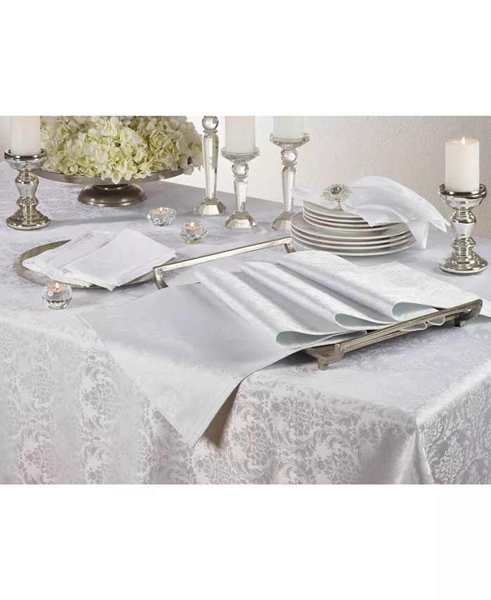 Saro Lifestyle Beautiful Damask Table Runner with Subtle Print