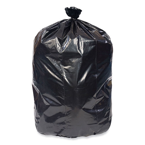 Pitt Plastics Eco Strong Plus Can Liners | 40 gal， 1.7 mil， 40 x 46， Black， 100