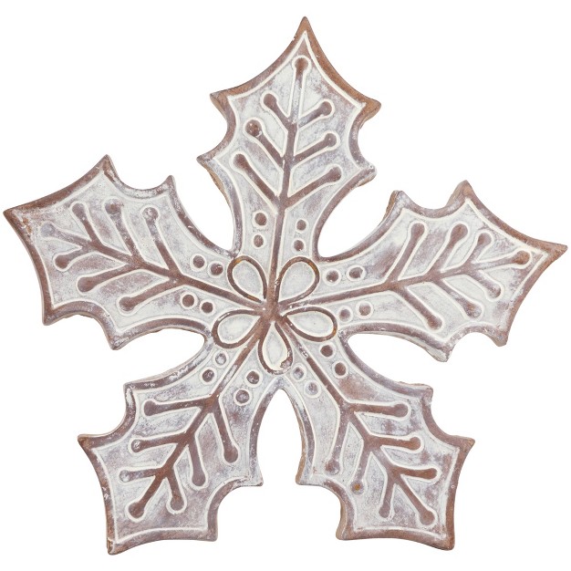 White Snowflake Christmas Tabletop Decoration