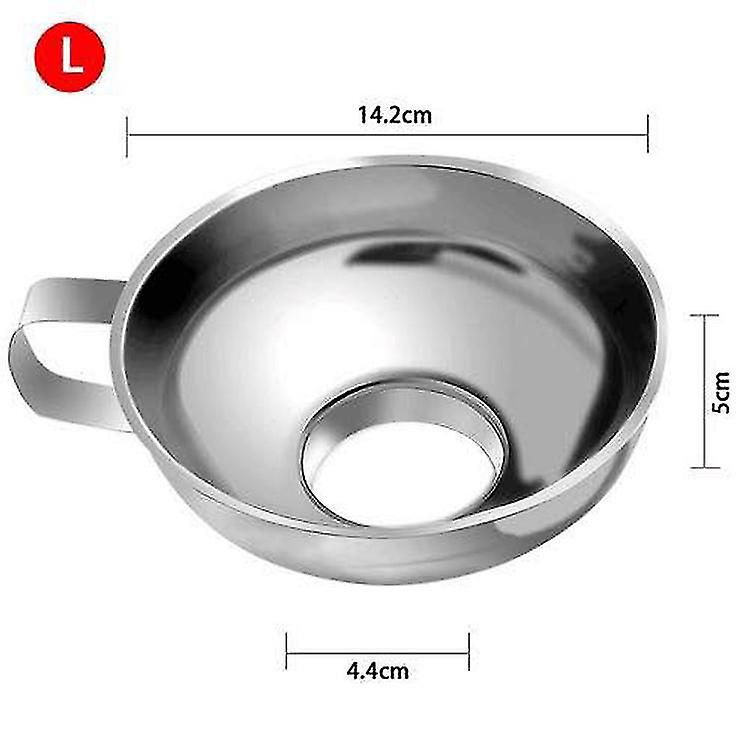 Jam Funnel， 1 Pack Canning Funnels Wide Mouth Stainless Steel Funnel Set Kitchen