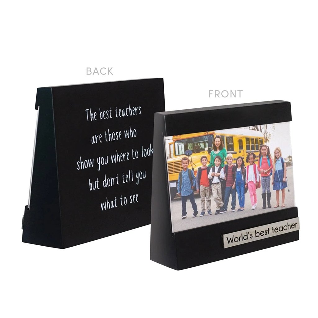 Malden  World's Best Teacher Wedge Picture Frame with Sentiment - 4