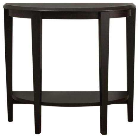 Pemberly Row Traditional Wood Console Accent Table in Dark Brown Espresso   Transitional   Console Tables   by Homesquare  Houzz