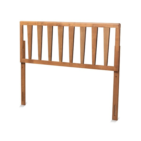 Duncan Contemporary Ash Walnut Finished Wood Headboard - - 32969788